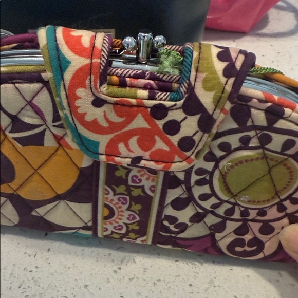 Vera Bradley Colorful Patterned Women's Clutch - Picture 4 of 7